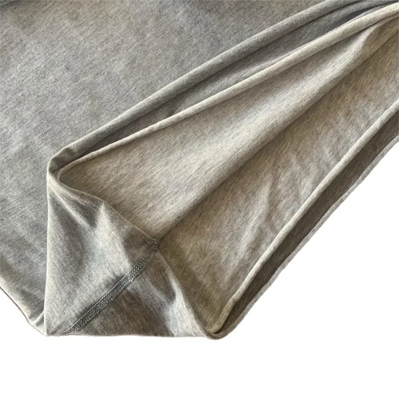 Lululemon Cabin Long Sleeve Tee Reversible Ghost Grey/Heathered Grey Size 8 - Picture 2 of 16